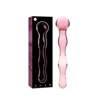 Nebula Series By Ibiza Model 13 Dildo Borosilicate Glass Pink 18 Cm -O- 3.5 Cm