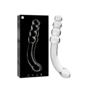 Nebula Series By Ibiza Model 14 Dildo Borosilicate Glass Clear 18.5 Cm -O- 3 Cm