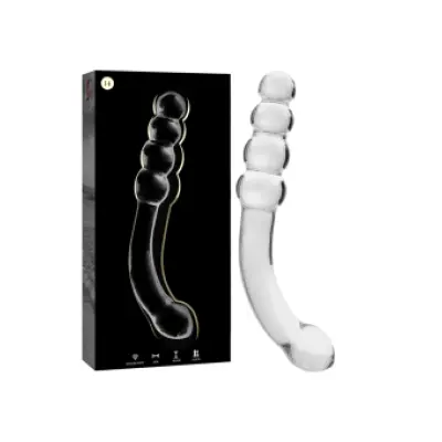 Nebula Series By Ibiza Model 14 Dildo Borosilicate Glass Clear 18.5 Cm -O- 3 Cm