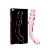 Nebula Series By Ibiza Model 14 Dildo Borosilicate Glass Pink 18.5 Cm -O- 3 Cm