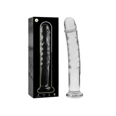 Nebula Series By Ibiza Model 16 Dildo Borosilicate Glass Clear 18.5 Cm -O- 3 Cm