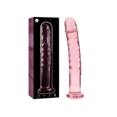 Nebula Series By Ibiza Model 16 Dildo Borosilicate Glass Pink 18.5 Cm -O- 3 Cm