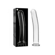 Nebula Series By Ibiza Model 17 Dildo Borosilicate Glass Clear 18.5 Cm -O- 3 Cm