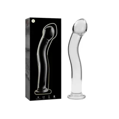 Nebula Series By Ibiza Model 18 Dildo Borosilicate Glass Clear 18.5 Cm -O- 3.5 Cm