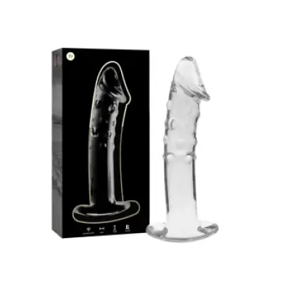 Nebula Series By Ibiza Model 19 Dildo Borosilicate Glass Clear 18.5 Cm -O- 4 Cm