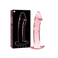 Nebula Series By Ibiza Model 19 Dildo Borosilicate Glass Pink 18.5 Cm -O- 4 Cm