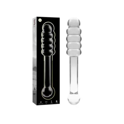 Nebula Series By Ibiza Model 20 Dildo Borosilicate Glass Clear 20.5 Cm -O- 3 Cm