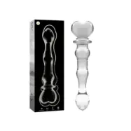 Nebula Series By Ibiza Model 21 Dildo Borosilicate Glass Clear 20.5 Cm -O- 3.5 Cm