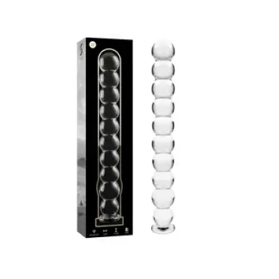 Nebula Series By Ibiza Model 22 Dildo Borosilicate Glass Clear 21.5 Cm -O- 2.5 Cm