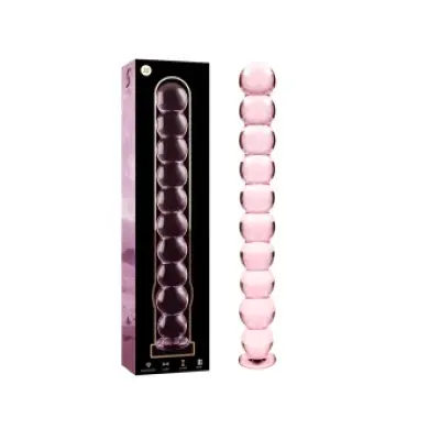 Nebula Series By Ibiza Model 22 Dildo Borosilicate Glass Pink 21.5 Cm -O- 2.5 Cm