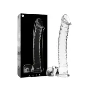 Nebula Series By Ibiza Model 23 Dildo Borosilicate Glass Clear 21.5 Cm -O- 4 Cm