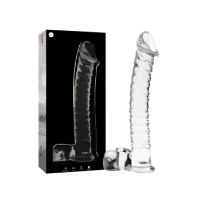 Nebula Series By Ibiza Model 23 Dildo Borosilicate Glass Clear 21.5 Cm -O- 4 Cm