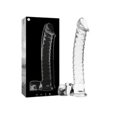 Nebula Series By Ibiza Model 23 Dildo Borosilicate Glass Clear 21.5 Cm -O- 4 Cm