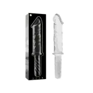 Nebula Series By Ibiza Model 24 Dildo Borosilicate Glass Clear 28.5 Cm -O- 5 Cm