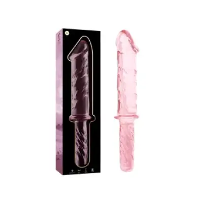 Nebula Series By Ibiza Model 24 Dildo Borosilicate Glass Pink 28.5 Cm -O- 5 Cm