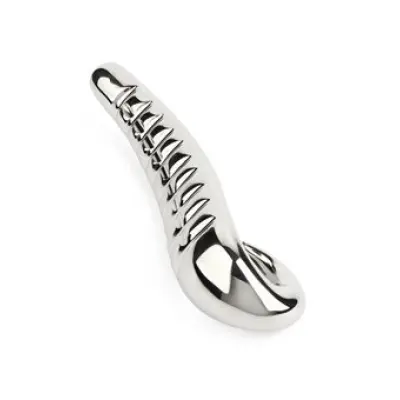 Mr. Steel Devil'S Tongue Dildo Silver