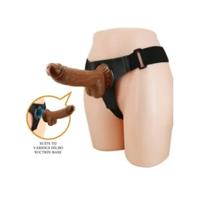 Pretty Love Harness Briefs Universal Harness With Dildo Micheal 20 Cm Black