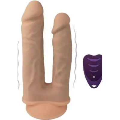 Silex-D Duo Dildo Vibrating 7+8 Inch Skin