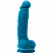 NSNovelties: Colours Dual Density Dildo, 18 cm, blå