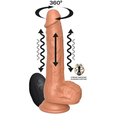 Octavius Dildo With Thrusting, Waving& Vibrating 20 cm