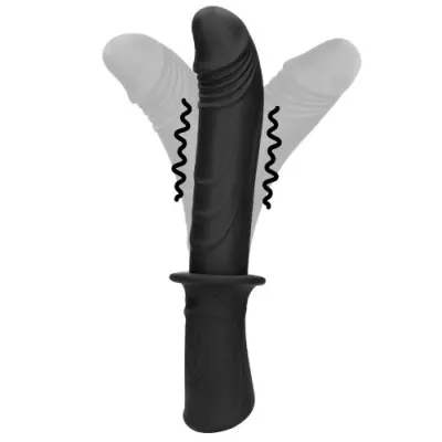 Ouch! Handheld Silicone Vibrating Flexible Dildo