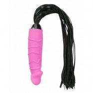 PINK DILDO WITH TAIL - FLOGGER DILDO