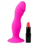 Pink Silicone Suction Cup Dildo - Analdildo