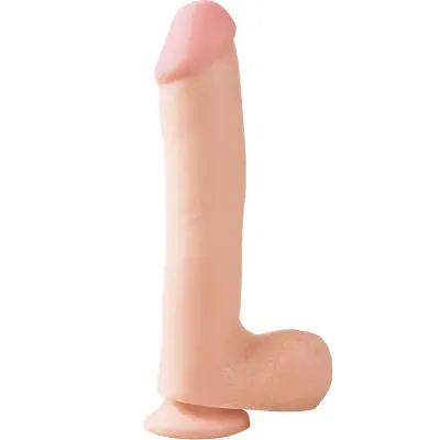 Pipedream Basix: Dong with Suction Cup, 27 cm, ljus