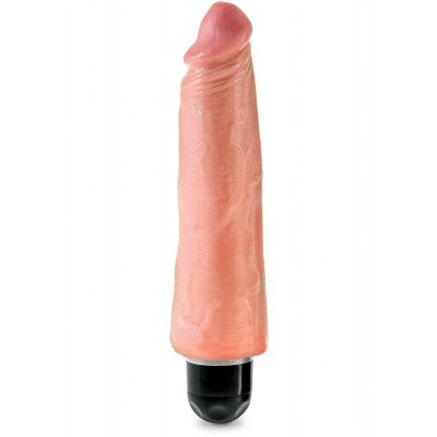 King Cock, Vibrating Stiffy, 24 cm, ljus