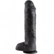 Pipedream King Cock With Balls Black 28 cm