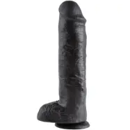 Pipedream King Cock With Balls Black 28 cm