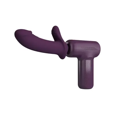Pretty Love: DJ Scholar, Massage Gun with Dildo, lila