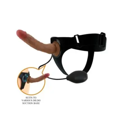 Pretty Love Kyton Universal Harness Briefs With Squirting Dildo 19 Cm Mulato