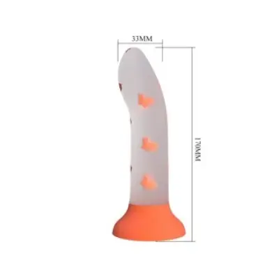 Pretty Love Magical Nightfall Dildo Without Vibration Luminous Orange