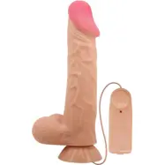 Pretty Love: Sliding Skin Dildo Vibrator, 24 cm