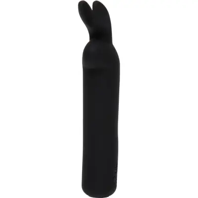 Happy Rabbit: Uppladdningsbar Bulletvibrator, svart