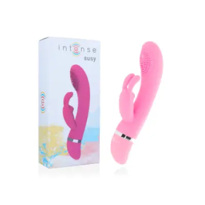 Intense Susy Oscillating Vibrator Silicon Rabbit Pink