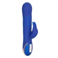 Calexotics Silicone Rotating Rabbit Blue