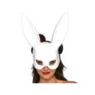 LEG AVENUE - MASQUERADE RABBIT MASK WHITE
