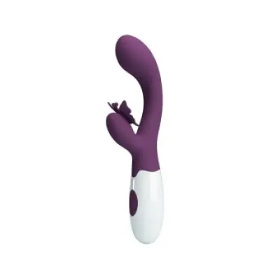 Pretty Love Butterfly Kiss Rabbit Vibrator & G-Spot Stimulator Purple