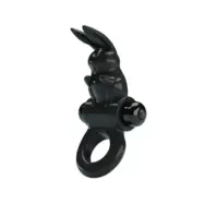 PRETTY LOVE - EXCITING RING RABBIT VIBRATOR RING 10 VIBRATIONS BLACK