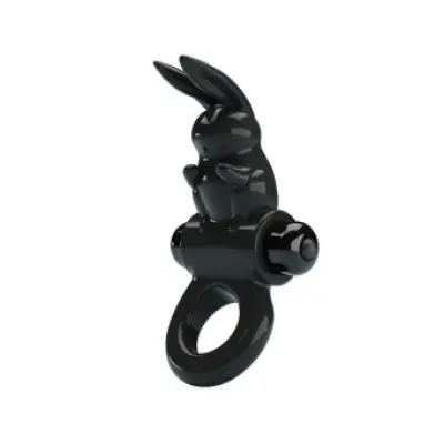 PRETTY LOVE - EXCITING RING RABBIT VIBRATOR RING 10 VIBRATIONS BLACK