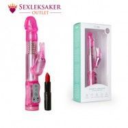 Easytoys Pink Bunny Vibrator - med snurrande Kulor