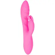 Flexible Ribbed Rabbit Vibrator Pink