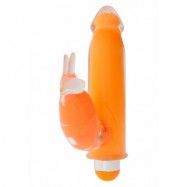 FUNKY BUNNY VIBRATOR ORANGE - SKÖN RABBIT TILL BRA PRIS