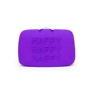 Happy Rabbit Large Silicone Zip Storage PURPLE
