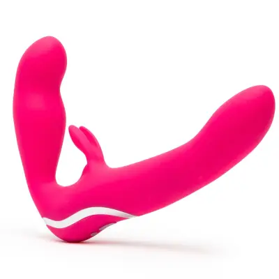 Happy Rabbit Strapless Strap-On Rosa