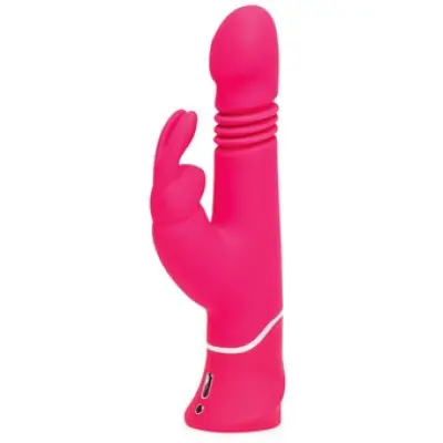 Happy Rabbit Thrusting Realistic Rabbit Pink