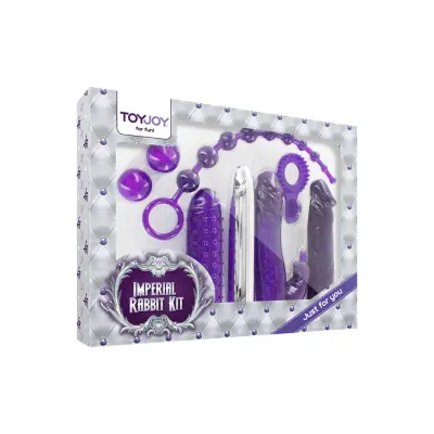 IMPERIAL RABBIT KIT DARK PURPLE - Innehåller 7 sexleksaker
