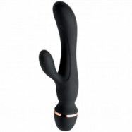 Inmi Shegasm Supreme 3-i-1 Rabbit Lufttrycksvibrator   - Svart